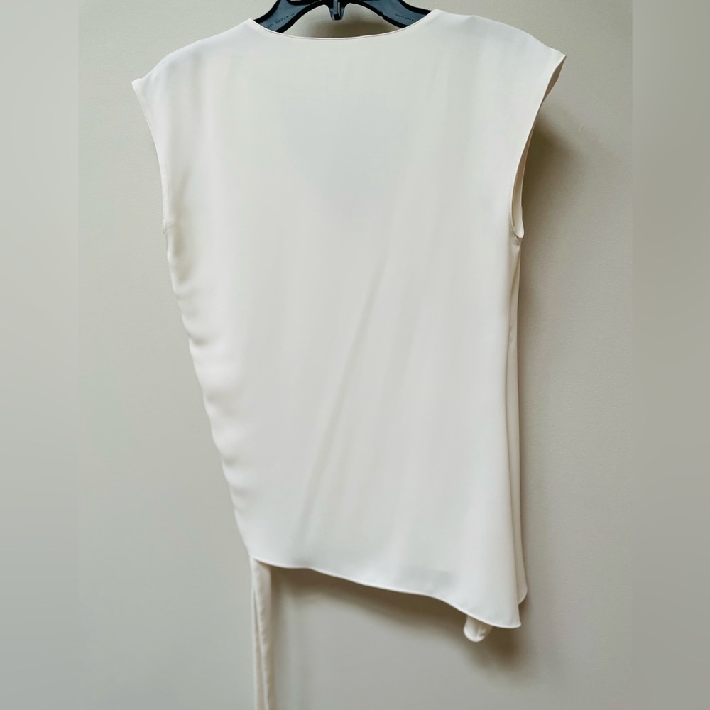 Amanda Uprichard Cream Sleeveless Blouse - Picture 3 of 3